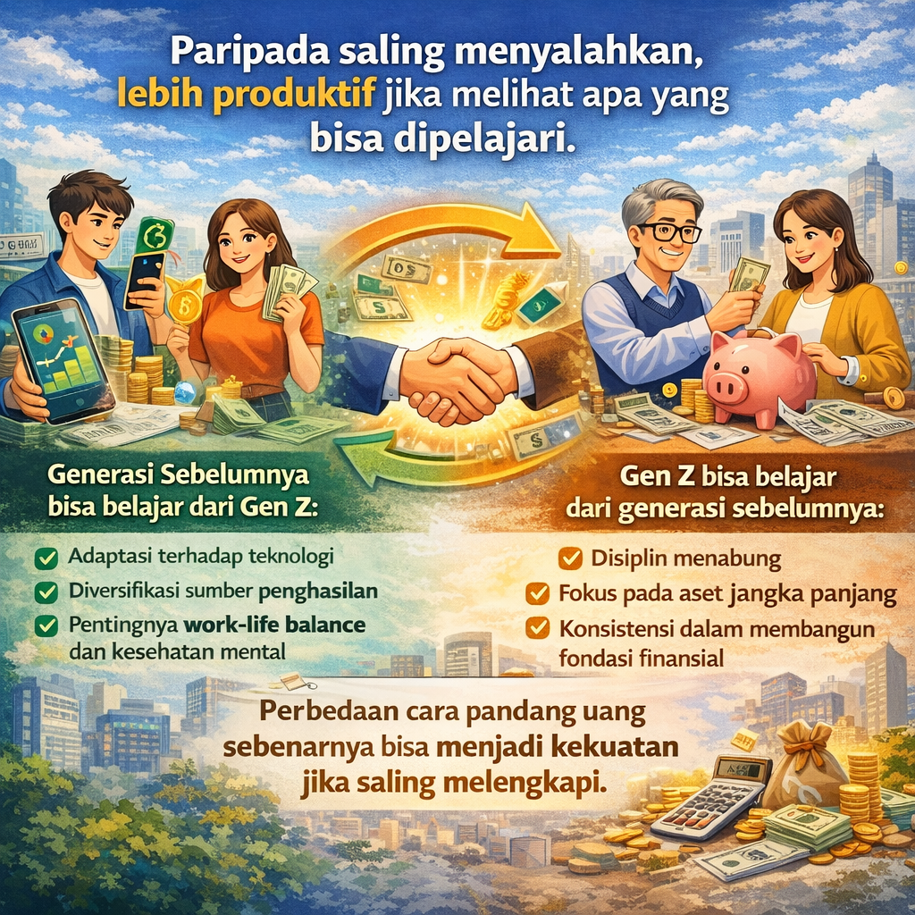 Perbedaan Cara Pandang Uang Gen Z dan Generasi Sebelumnya