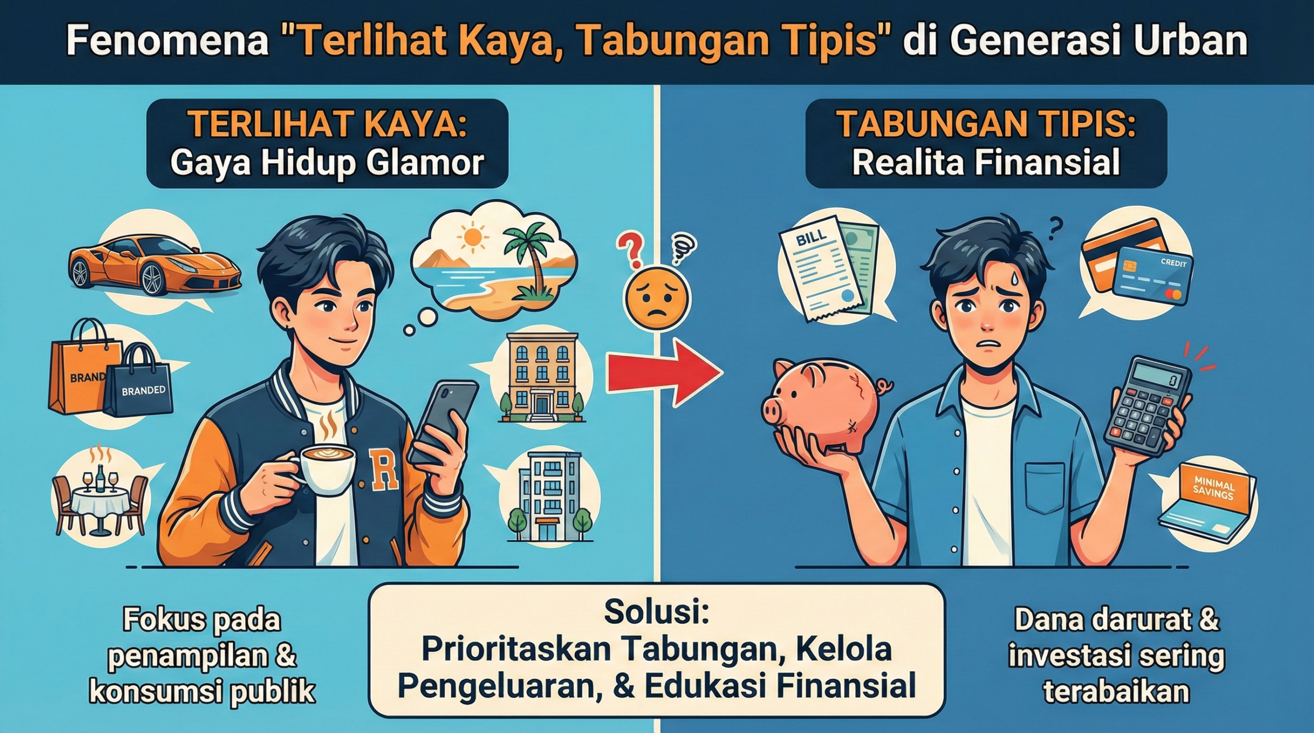 Fenomena “Terlihat Kaya, Tabungan Tipis” di Generasi Urban