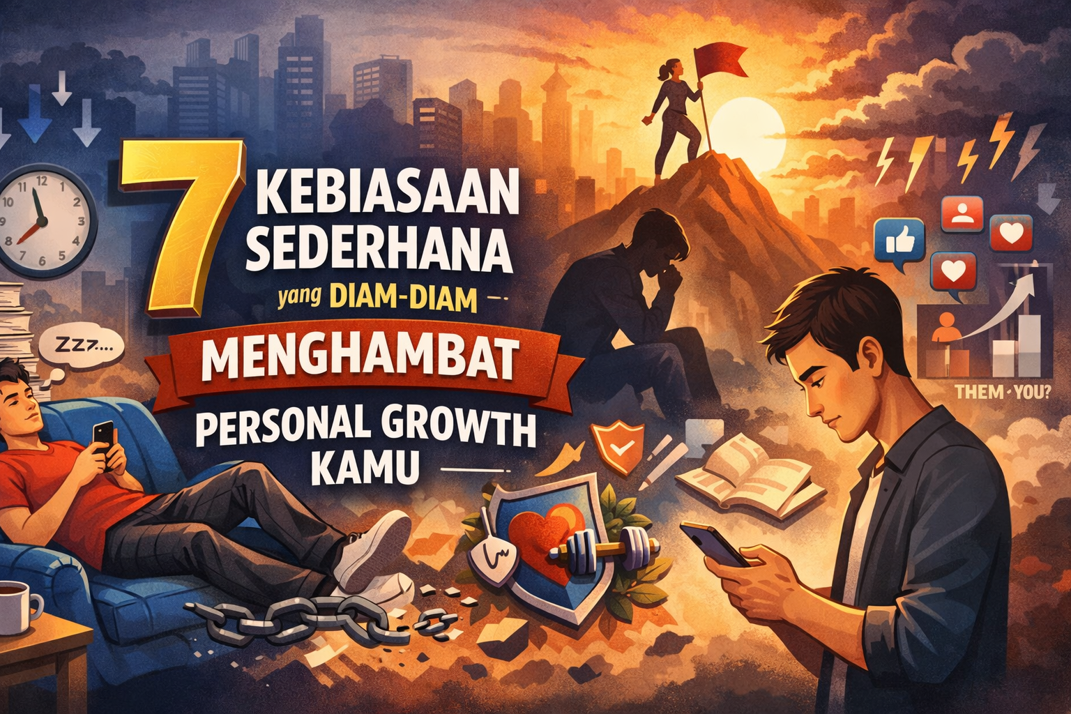 7 Kebiasaan Sederhana yang Diam-Diam Menghambat Personal Growth Kamu