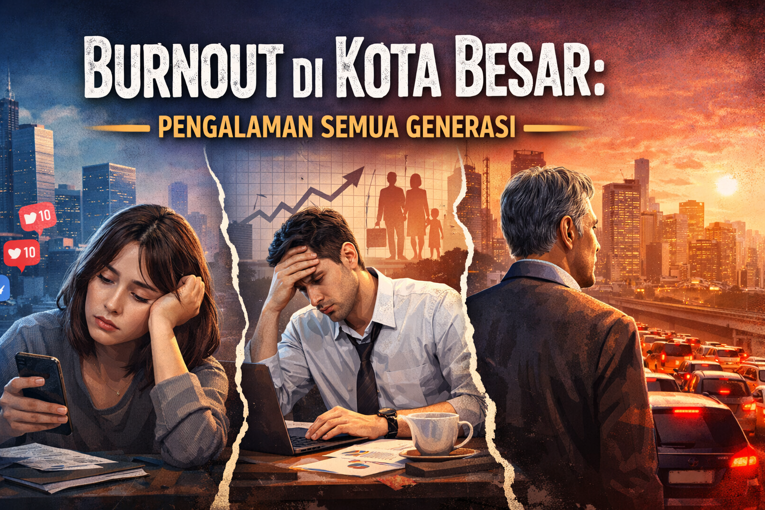 Burnout di Kota Besar: Pengalaman Semua Generasi