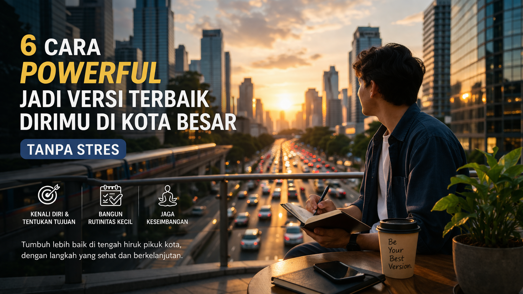 6 Cara Powerful Jadi Versi Terbaik Diri di Kota Besar Tanpa Stres
