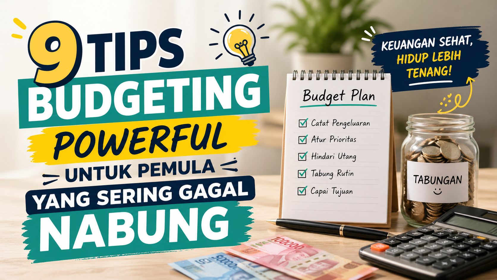 9 Tips Budgeting Powerful untuk Pemula yang Sering Gagal Nabung