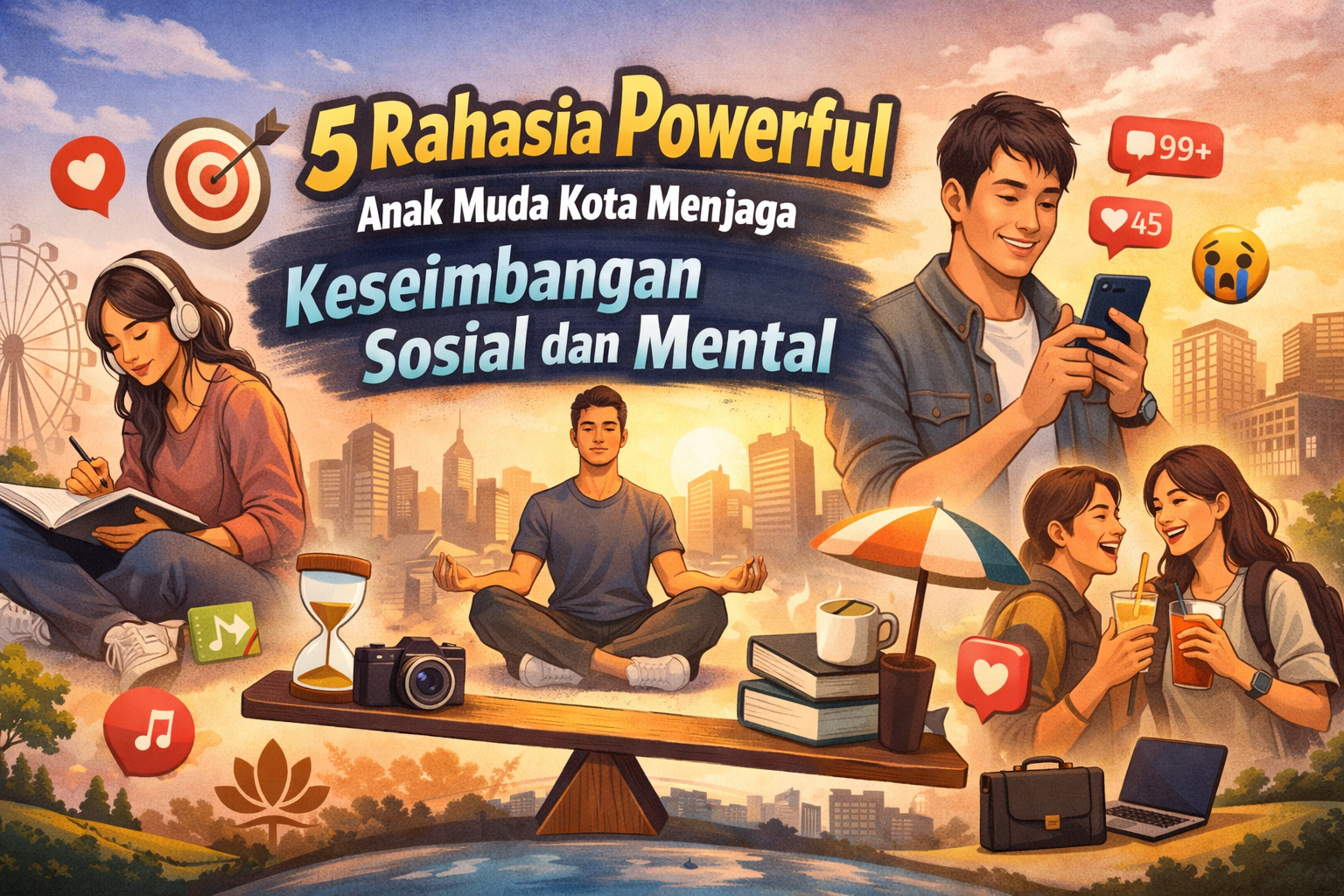 5 Rahasia Powerful Anak Muda Kota Menjaga Keseimbangan Sosial dan Mental