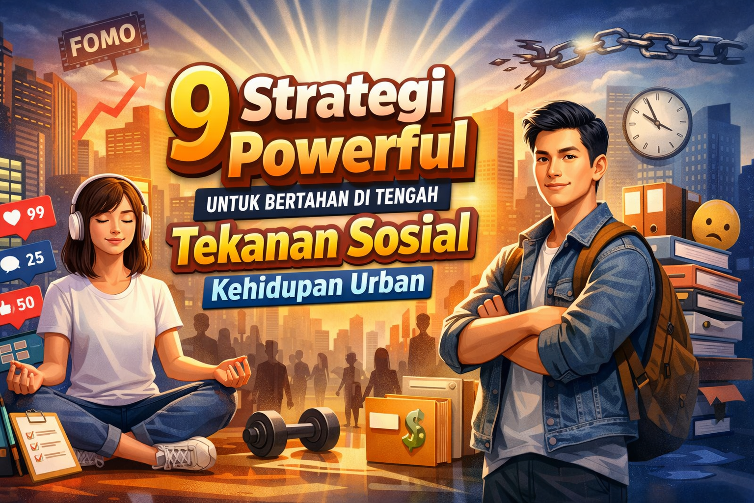 9 Strategi Powerful untuk Bertahan di Tengah Tekanan Sosial Kehidupan Urban